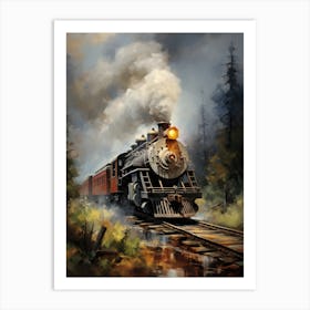 Train In The Woods 4 Art Print