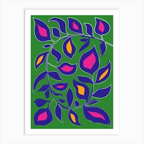 Bold Leaves Art Print