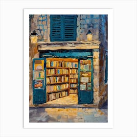 Dubrovnik Book Nook Bookshop 2 Art Print