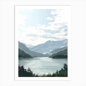 Landscape Painting 20 Art Print