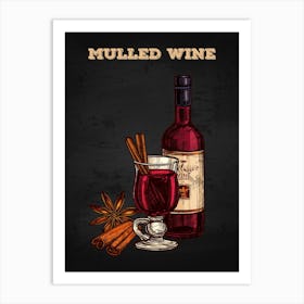 Mulled Wine — wine poster, kitchen poster 2 Art Print