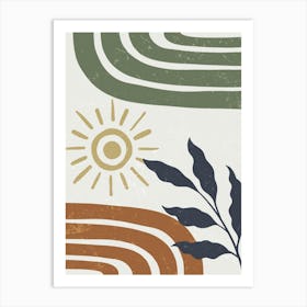 Sun And Leaves 1 Art Print