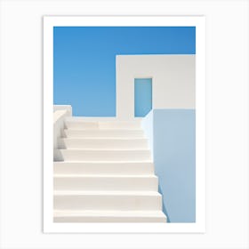 White House With Blue Door 1 Art Print