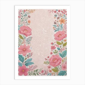 Floral Border Art Print