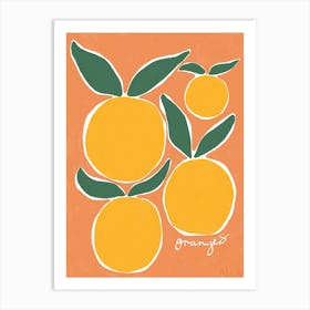 Orange squeeze Art Print