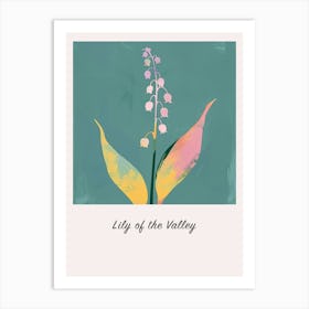 Lily Of The Valley 1 Square Flower Illustration Poster Art Print