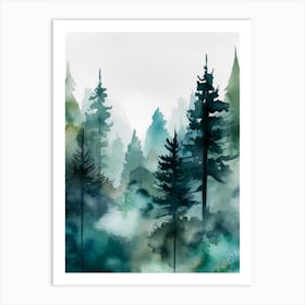 forest trees Art Print