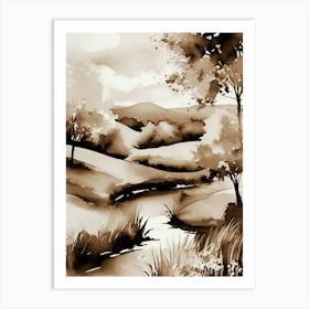 Landscape Painting 238 Art Print