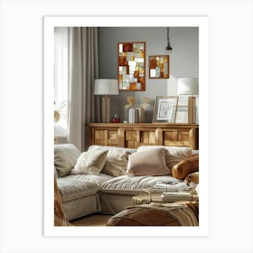 Modern Living Room 3 Art Print