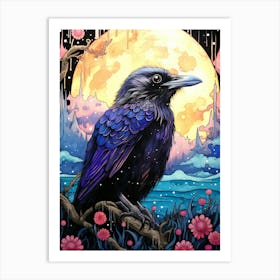 Crow Moon Art Print