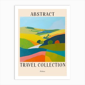 Abstract Travel Collection Poster Belarus 2 Art Print