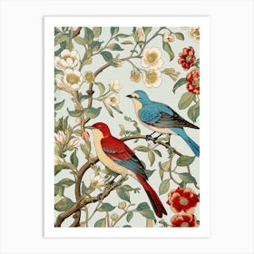 Birds On A Branch 4 Art Print