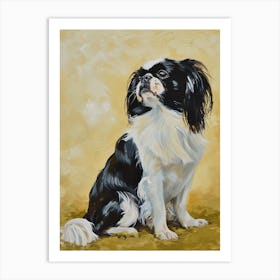 Japanese Chin Acrylic Painting 5 Art Print