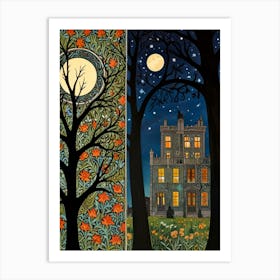 William Morris Moonlight In The Woods 35 Poster