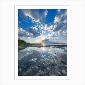 Reflection Of The Sky In The Water Art Print
