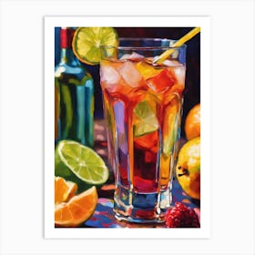 Tequila Cocktail 1 Art Print