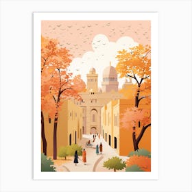 Riyadh In Autumn Fall Travel Art 3 Art Print