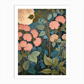 William Morris Moonlight In The Garden 14 Art Print