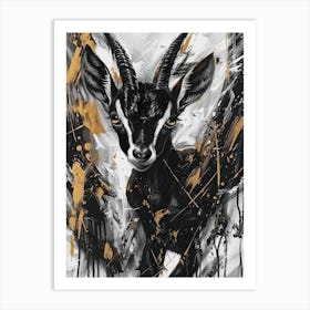 Black Antelope Art Print