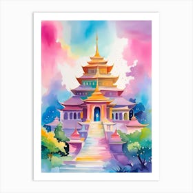 Asian Temple 1 Art Print