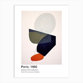 World Tour Exhibition, Abstract Art, Paris, 1960 5 Art Print