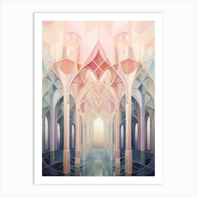 Geometric Reflections Abstract 3 Art Print