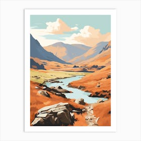 Snowdonia National Park Wales 3 Hiking Trail Landscape Art Print
