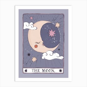 Tarot Card Moon Art Print