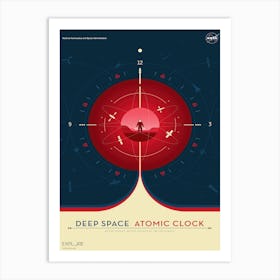 Atomic Clock Space Travel Nasa Poster Art Print