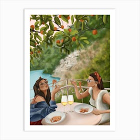 Tasting the Amalfi Breeze Art Print