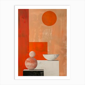 Abstract Orange Art Print