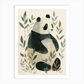Charming Nursery Kids Animals Panda Bear 4 Art Print