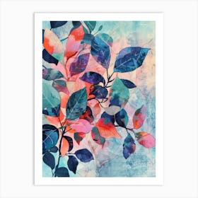 Abstract Of Leaves 1 Art Print