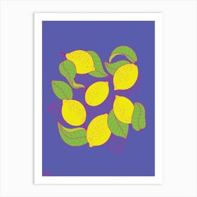 Juicy Lemons Art Print