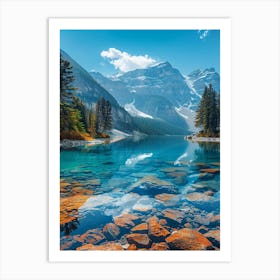 Lake Banff Art Print