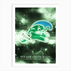 Tulane Green Wave Art Print