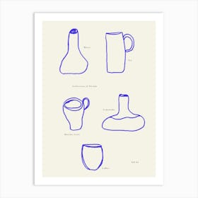 Collection of Mugs Art Print