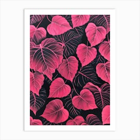 Hibiscus Leaves Art Print