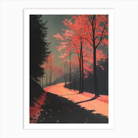 Red Road Art Print