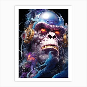 Gorilla Head Art Print