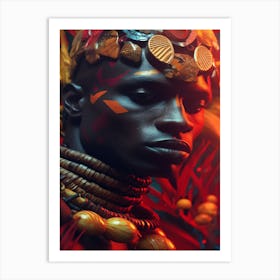 King Of It - African Male Portrait Art Print