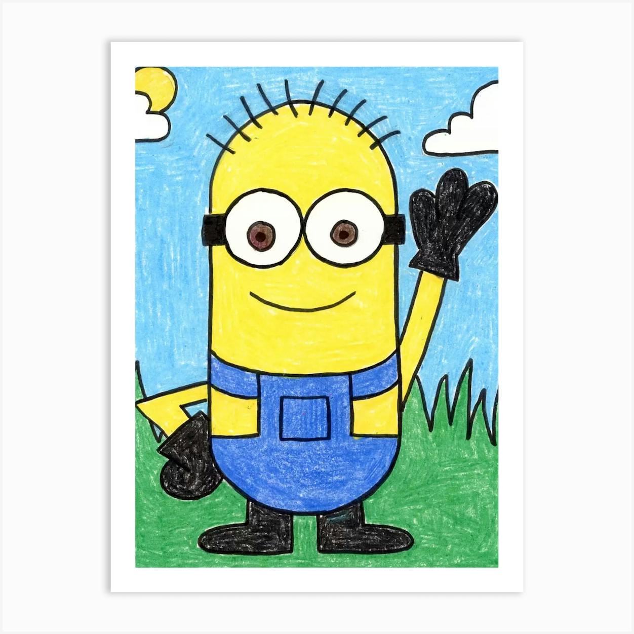 Minions Cartoons Coloring Sheet 36 | Instant Download - MySelfLearning.org