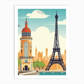 Paris Cityscape Art Print