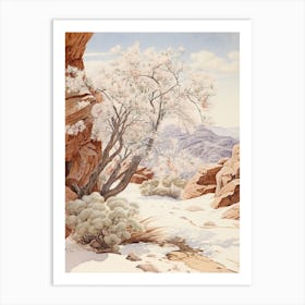 Japanese Snowbell Victorian Style 1 Art Print