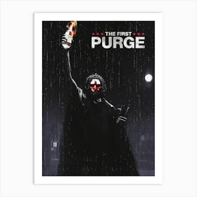 The First Purge Action Horror Sci Fi Art Print