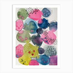 Abstract Watercolor Painting 1 Art Print