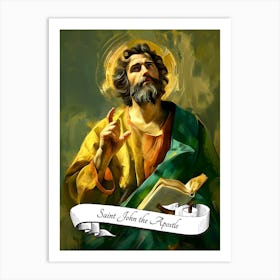 Saint John The Apostle Catholic Church St Art Print