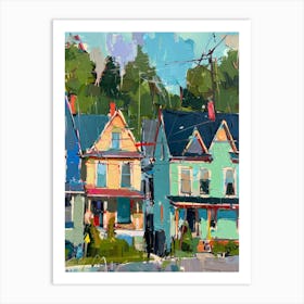 Houses On The Street Art Print