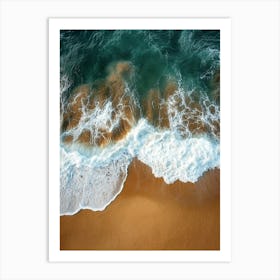 Aerial View Of A Beach 165 Art Print