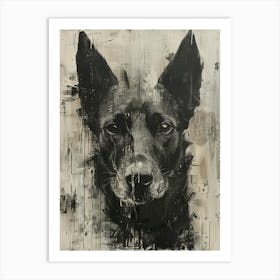 'Black Dog' Art Print